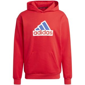 adidas - Future Icons Badge of Sport Hoodie - Rood - Katoen