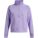 Trainingsshirt 1/2 rits voor dames Under Armour Rival Fleece
