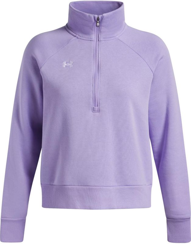 Trainingsshirt 1/2 rits voor dames Under Armour Rival Fleece