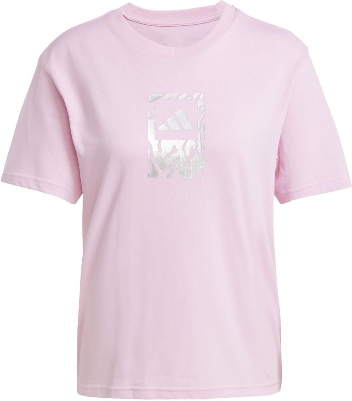 Dames-T-shirt adidas Tech Metallic Graphic 2