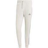 adidas - Essentials Fleece Joggingbroek - Wit - Donkergrijs - Katoen