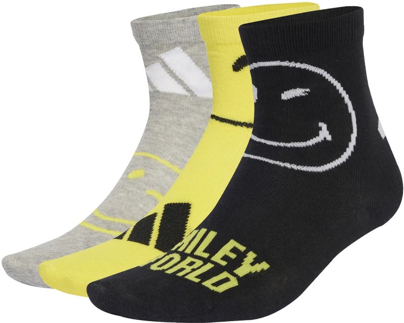 adidas - Smiley - Sportsokken - Katoenmix - Set van 3