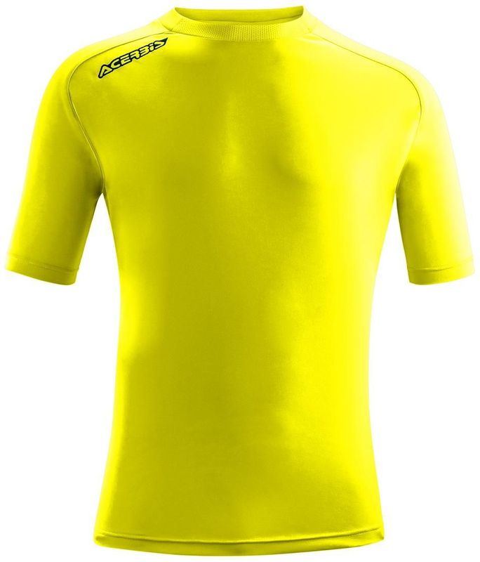 Acerbis - ATLANTIS - Trainings T-shirt - Fluogeel - Korte Mouw - 100% Polyester