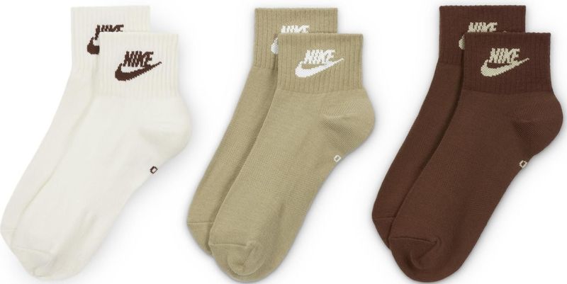 Nike - Sportsokken - Bruin - Everyday Essential - 3 Pack