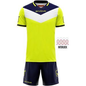 Fluorescerende trui en korte broek set Givova Campo