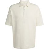 adidas SPORTSWEAR - Functioneel Shirt - Wit - Halve Rits - Losse Pasvorm