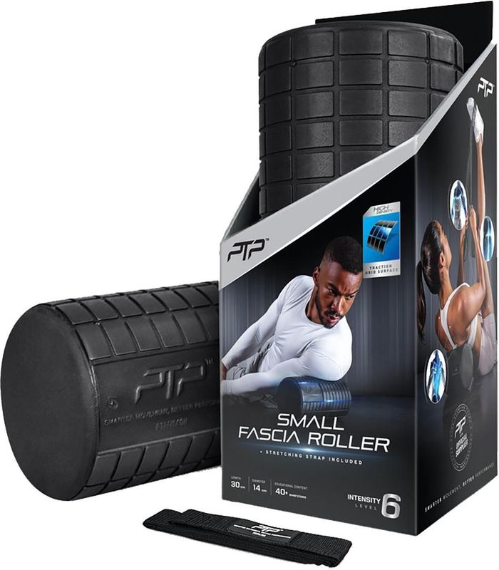 PTP - Fascia Roller - Massageroller - Intensiteitsniveau 6 - Inclusief Rekband