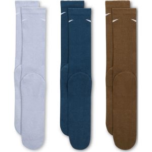 Nike - Everyday Cushioned - Sokken - Bruin - 3 Pack