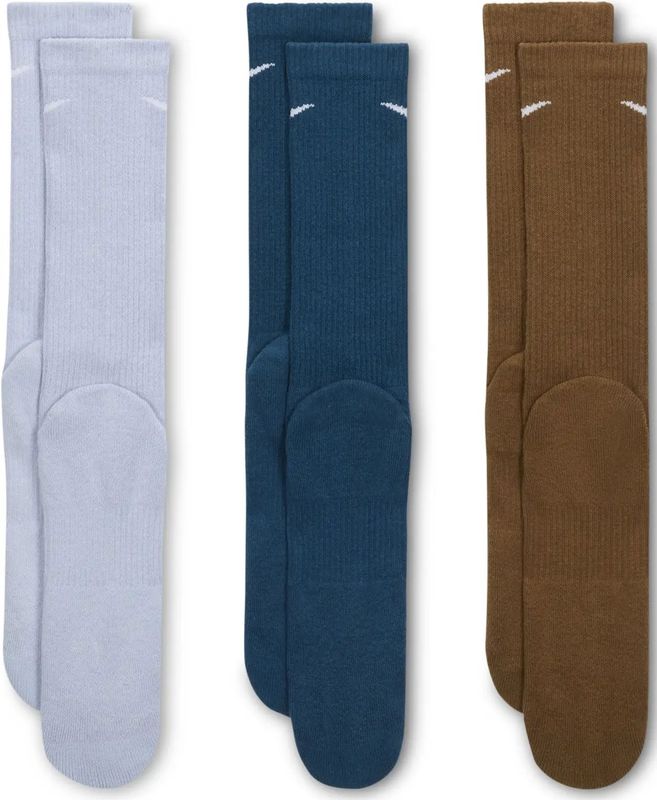 Nike - Everyday Cushioned - Sokken - Bruin - 3 Pack