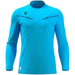 Macron - Ponnet Eco - Scheidsrechtersshirt - Neon Sky - Lange Mouw