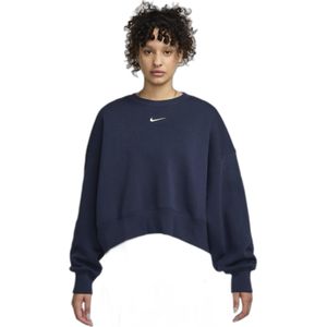 Nike - PHOENIX FLEECE - Sweatshirt - Navy / Wit