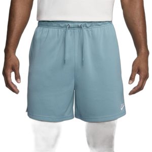 Nike - CLUB FLOW - Korte Broek - Lichtblauw/Wit