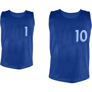 Genummerde hemdjes van 1 tot 10 Sporti (x10)