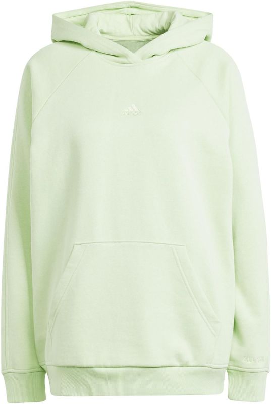 Dames fleece sweater met capuchon in boyfriend snit adidas All Szn