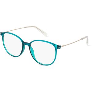 Esprit 33480 Damen-Brille inkl. Gläser Vollrand Rund Kunststoff-Gestell 51mm/16mm/140mm, Schwarz