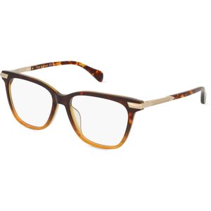 Rag & Bone RNB3046/G Damen-Brille inkl. Gläser Vollrand Butterfly Acetat-Gestell 53mm/16mm/140mm, braun