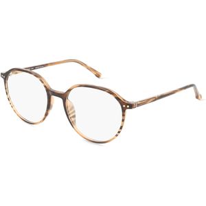 JOOP! 6008 Damen-Brille inkl. Gläser Vollrand Rund TR90-Gestell 52mm/18mm/140mm, braun
