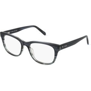 Fossil 7169 Herren-Brille inkl. Gläser Vollrand Eckig Acetat-Gestell 52mm/18mm/145mm, grau