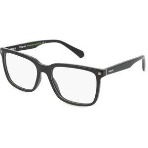 Polaroid PLD D436 Herren-Brille inkl. Gläser Vollrand Eckig Kunststoff-Gestell 55mm/17mm/145mm, schwarz