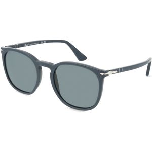 Persol 0PO3316S Unisex-Sonnenbrille Vollrand Eckig Acetat-Gestell, blau