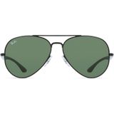 Ray-Ban RB 3675 Unisex-Sonnenbrille Vollrand Pilot Metall-Gestell, schwarz