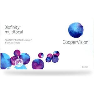 CooperVision Biofinity Multifocal D (3er Packung) Monatslinsen (0.25 dpt, Addition 1.00 & BC 8.6)