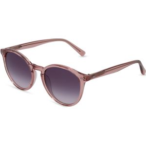Fielmann BD 474 SUN CL Unisex-Sonnenbrille Vollrand Rund Acetat-Gestell, pink