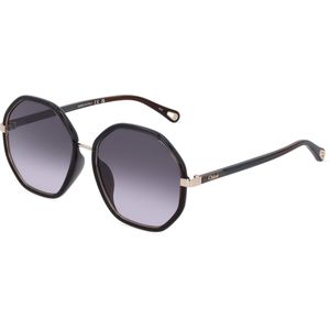 Chloé CH0133SA Damen-Sonnenbrille Vollrand Mehreckig Kunststoff-Gestell, Grau
