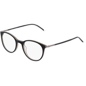 Fielmann LN 039 FLEX CL Unisex-Brille inkl. Gläser Vollrand Panto Acetat-Gestell 48mm/19mm/140mm, schwarz