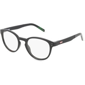 Levi’s LV 5062 Herren-Brille inkl. Gläser Vollrand Panto Kunststoff-Gestell 49mm/20mm/145mm, schwarz