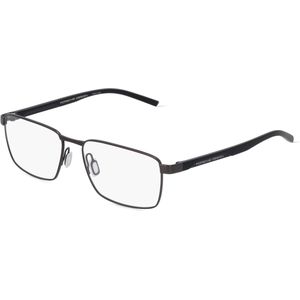 Porsche Design 8744 Unisex-Brille inkl. Gläser Vollrand Eckig Metall-Gestell 55mm/16mm/140mm, grau