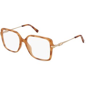 Michael Kors MK4095U Damen-Brille inkl. Gläser Vollrand Eckig Kunststoff-Gestell 53mm/17mm/140mm, Havanna