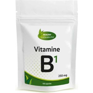 Vitamine B1 | 250 mg | 100 capsules ⟹ Vitaminesperpost.nl