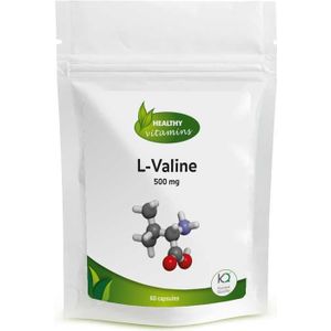 L-Valine - 60 Capsules - Aminozuur - 500 mg per Capsule - 100% Vegan