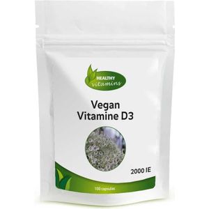 Vegan - Vitamine D3 - 2000 IE - 100 Capsules