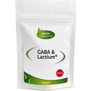GABA & Lactium® | Met citroenmelisse, L-theanine, folaat, biotine en zwarte peperextract (BioPerine®) | 30 vegetarische capsules | Vitaminesperpost.nl