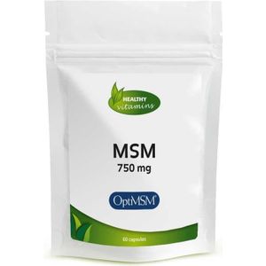 MSM 750 mg | 60 vegan capsules | Opti-MSM | Vitaminesperpost.nl