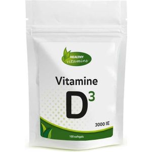 Vitamine D3 3000 IE | 100 softgels | Vitaminesperpost.nl