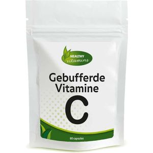 Gebufferde Vitamine C | Niet-zuur, maagvriendelijk | Magnesium-L-ascorbaat en calcium-L-ascorbaat | 60 vegan capsules | Vitaminesperpost.nl