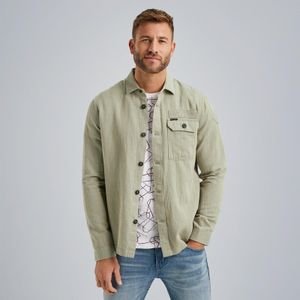 PME Legend Shirt jacket met herringbone patroon
