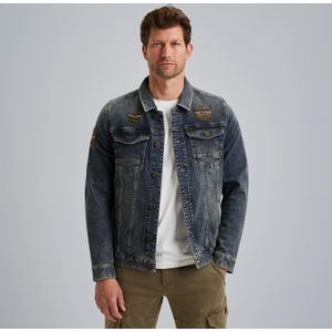 PME Legend Denim jacket met badges
