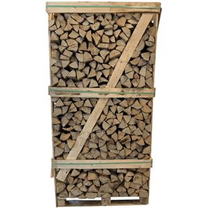 Mega Pallet Essenhout Haardhout - gestapeld - 1000 houtblokken a 25cm