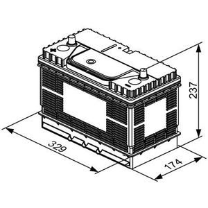 Accu / Batterij BOSCH 0 092 T30 500