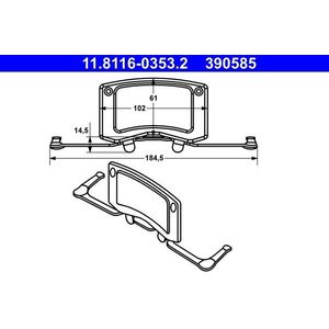 Veer, Remklauw ATE 11.8116-0353.2