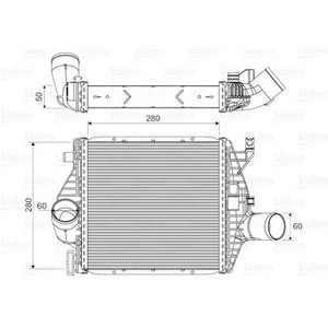 Intercooler, inlaatluchtkoeler VALEO 818590