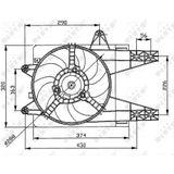 Koelventilatorwiel NRF 47038