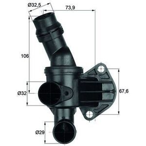 Thermostaat, koelvloeistof MAHLE TI 6 80