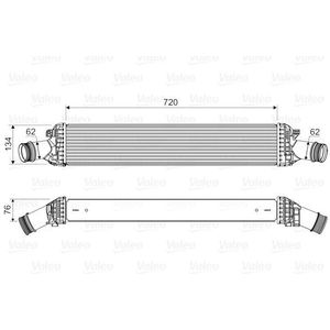 Intercooler, inlaatluchtkoeler VALEO 818654