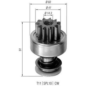 Rondsel, startmotor MAGNETI MARELLI 940113020104