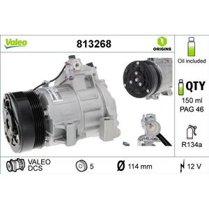 Compressor, airconditioning VALEO 813268